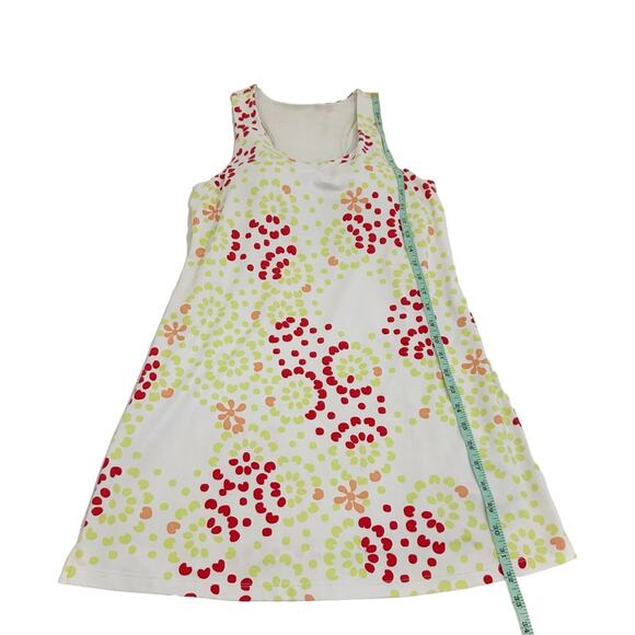 Athleta White Multicolor Floral Print Athletic Activewear Tank Dress, Size M - Picture 7 of 13